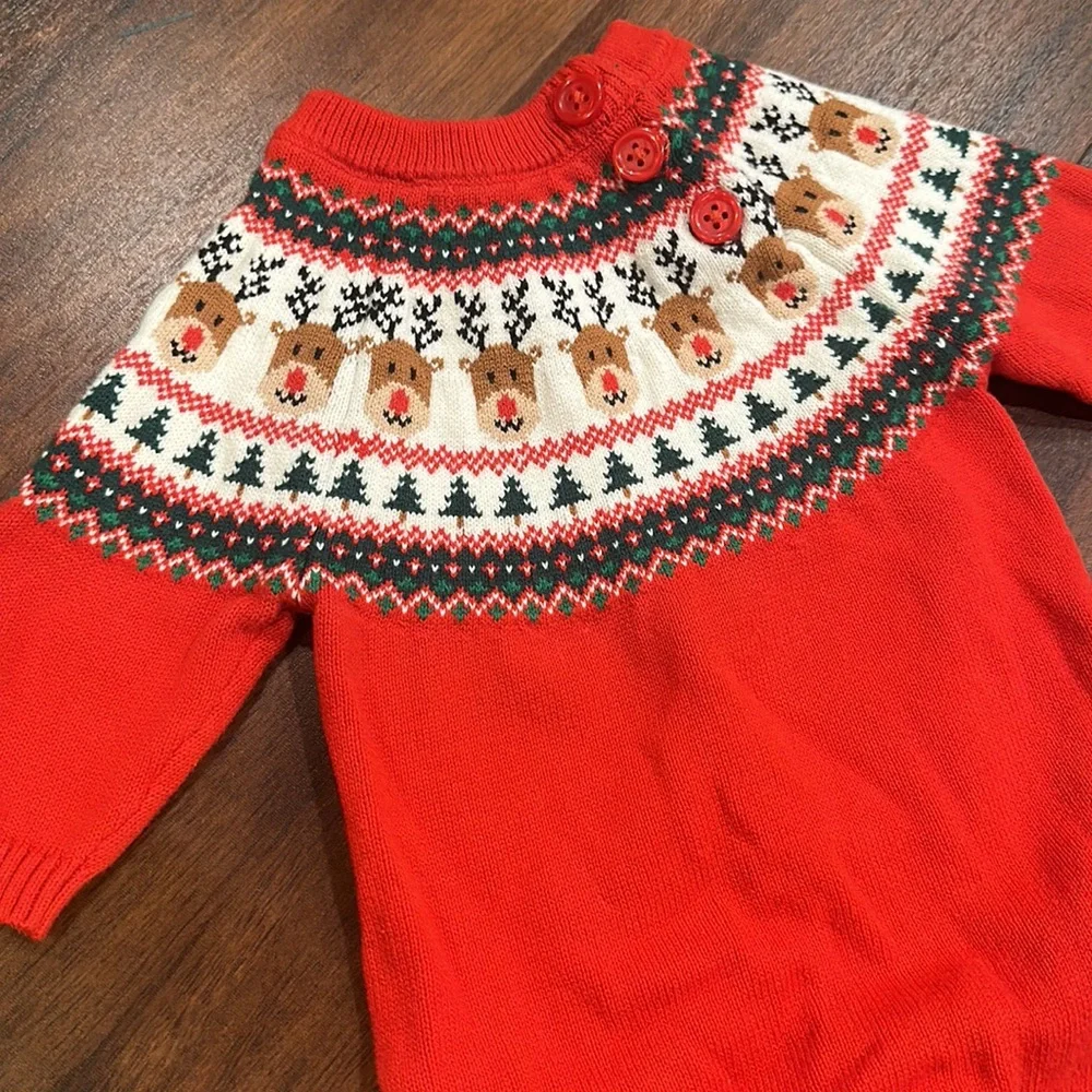 Gymboree Baby Reindeer Fairisle Sweater - Picture 2 of 2